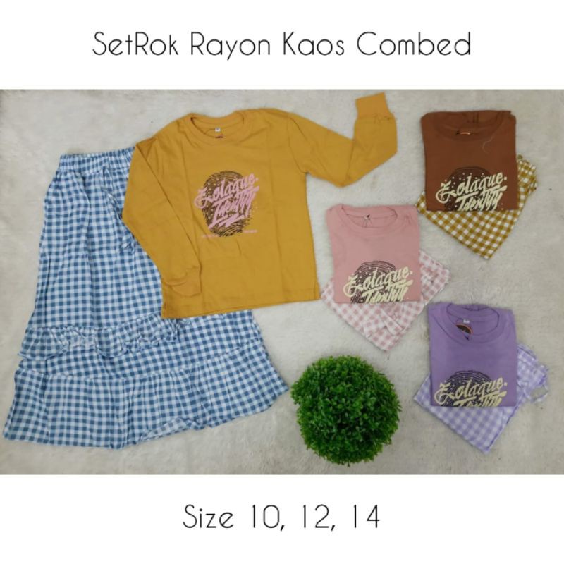 SetRok Kotak Set Kaos Combed Anak Size 10-14