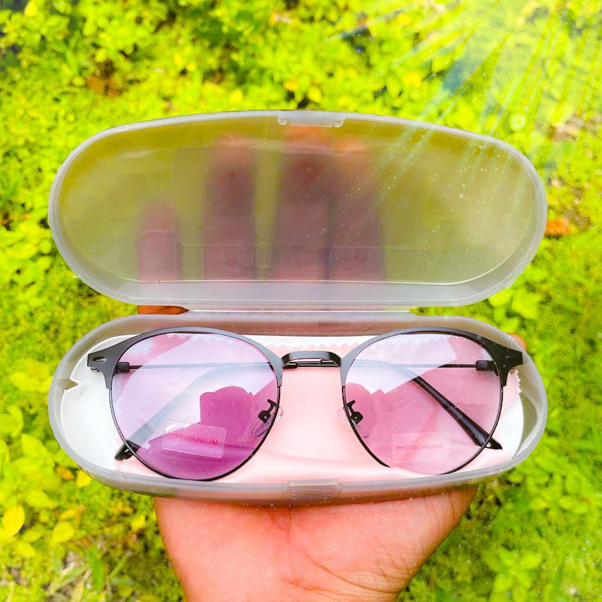 Kacamata Photocromic F1920 Oval Retro Vintage Frame Optik