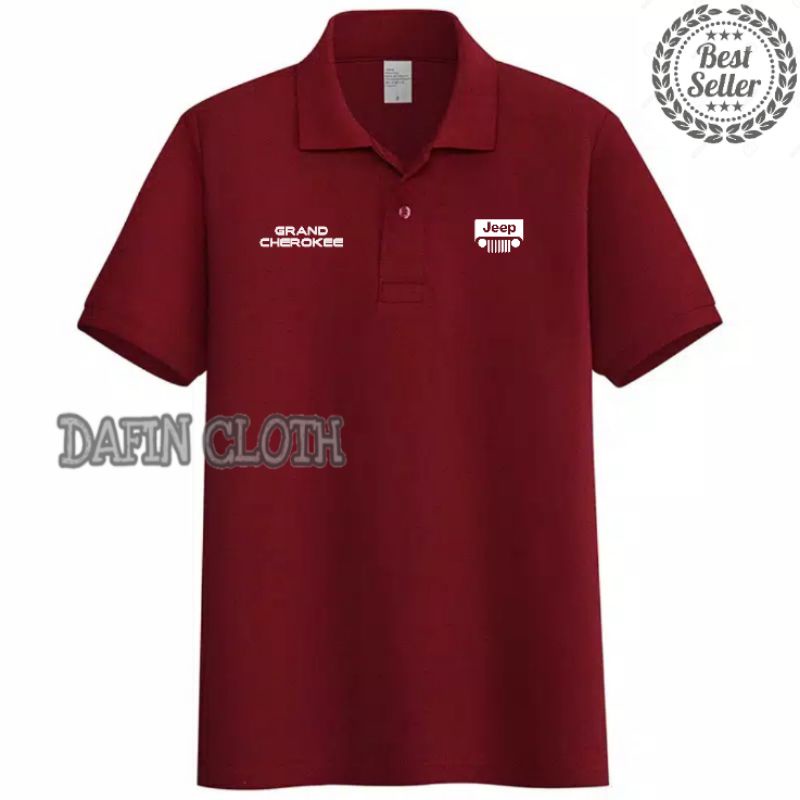 Polo shirt Kaos Kerah Pria Jeep Grand Cherokee