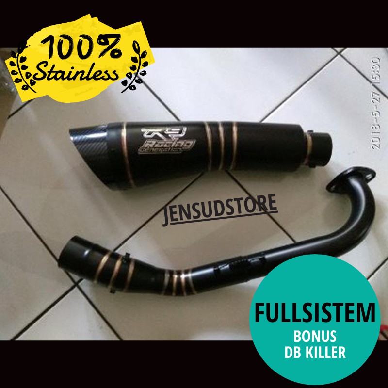 KNALPOT R9 H2 BLACK DOFE PABRIK GROSIR PURBALINGGA MURAH MOTOR SPORT NINJA CBR VIXION BYSON