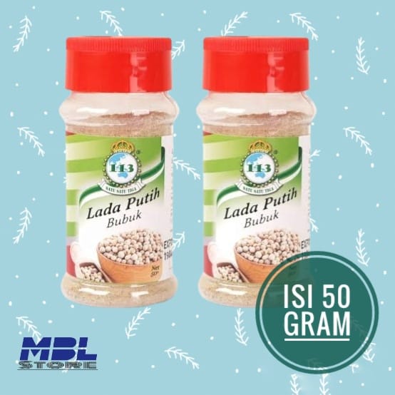 

113 bubuk lada putih 50 gram