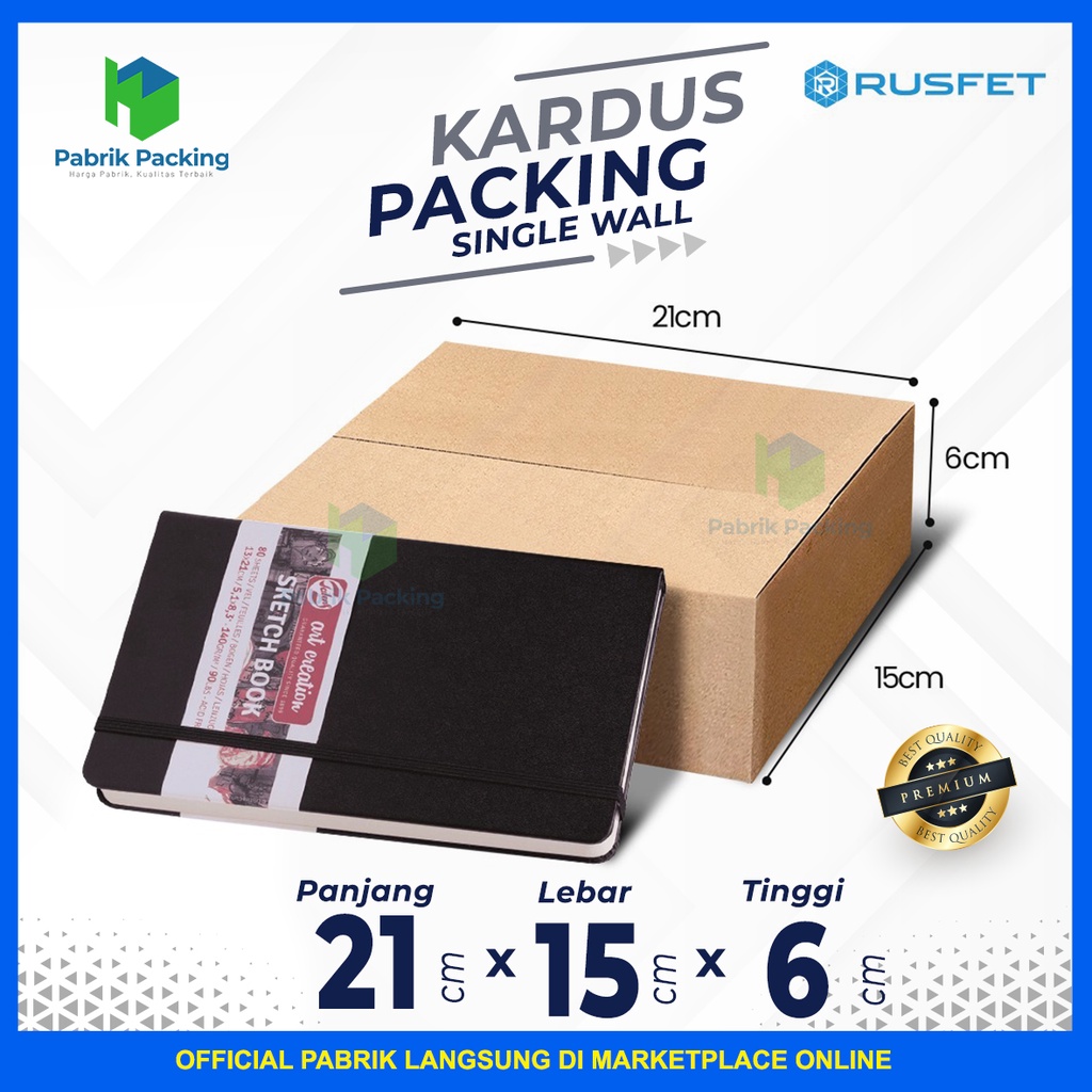 

Kardus Packing | Karton Box Rusfet Polos Kraft Single Wall Size 21x15x6cm Termurah