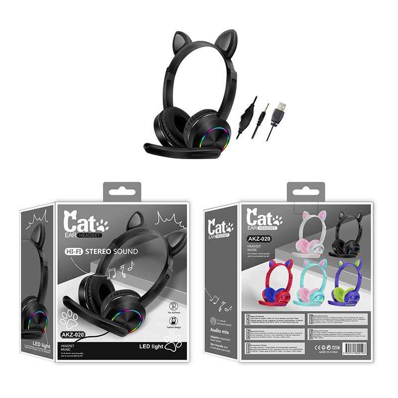 HEADPHONE Akz-020 CAT LUCU