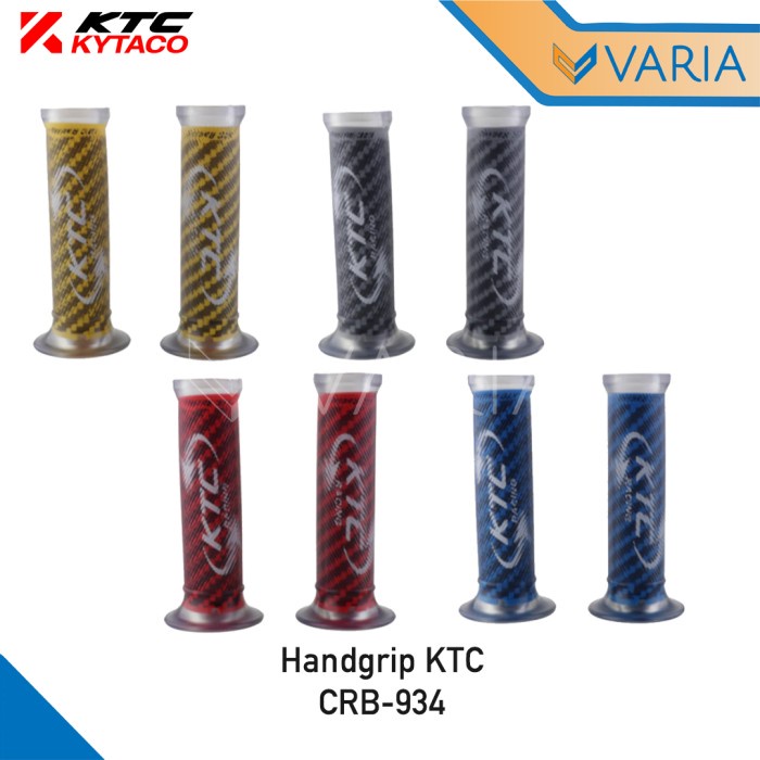 Handfat Handgrip Motor Variasi Karet Carbon + Tutup KTC Kytaco CRB 934