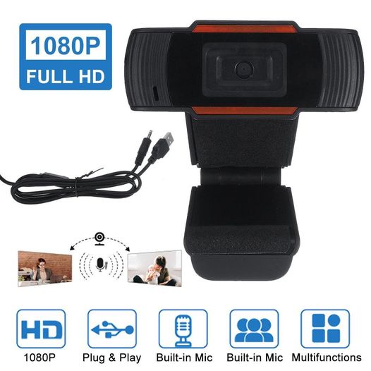 Webcam Camera HD 1080P Webcam Autofocus USB Video With Microphone