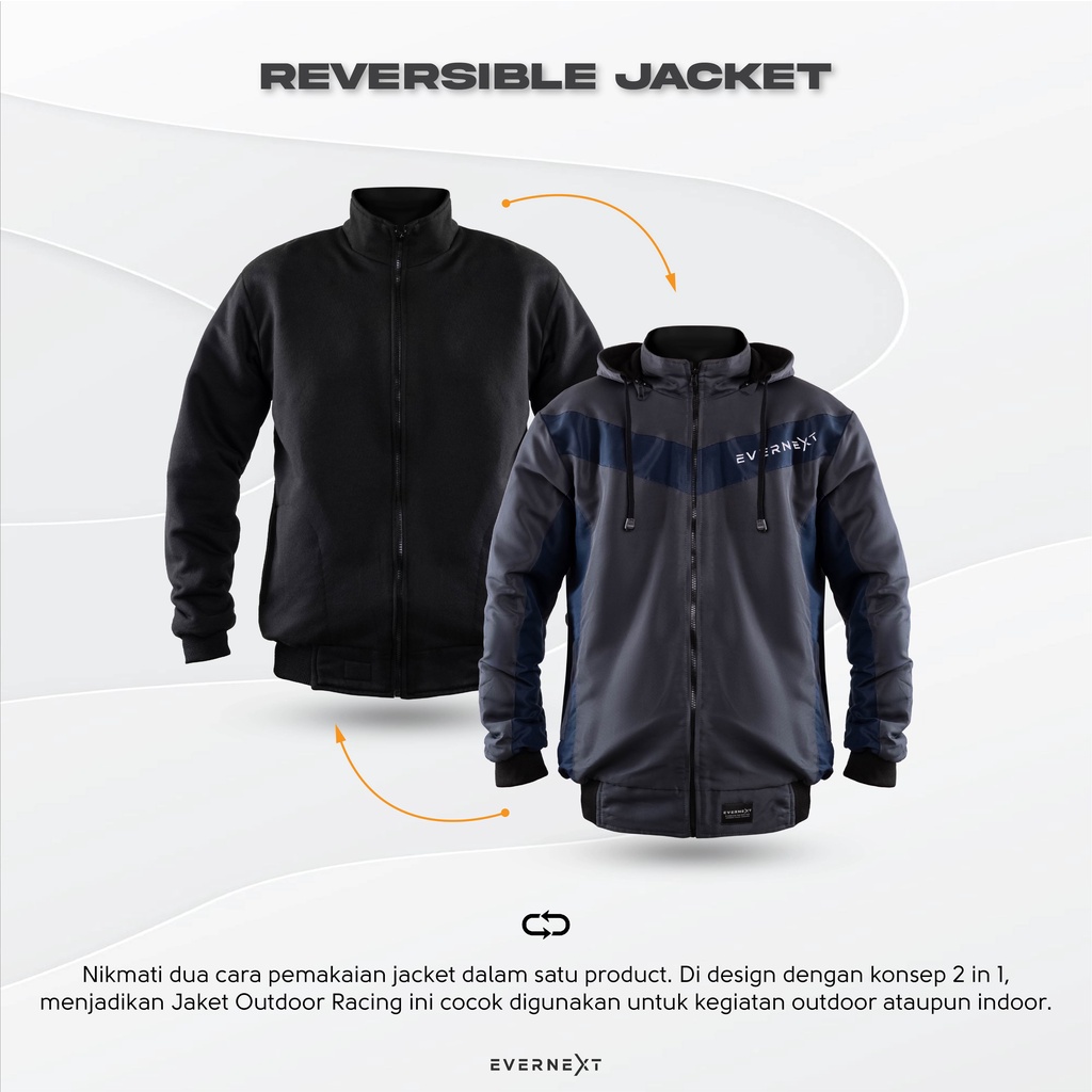 Jaket Motor Touring Premium  Jacket Reflektif Outdoor Pria  Windproof Distro Pria Terbaru