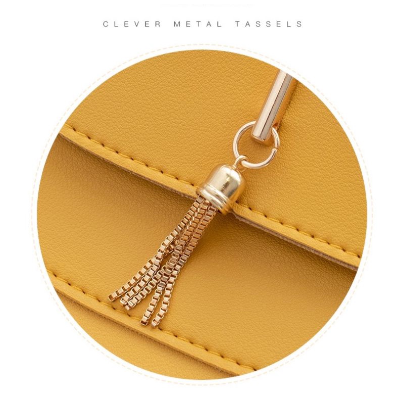 GrosirMart Tas Selempang Korea Kecil Wanita Rumbai Woman Bag Style Fashion Tren Imut Cantik A46