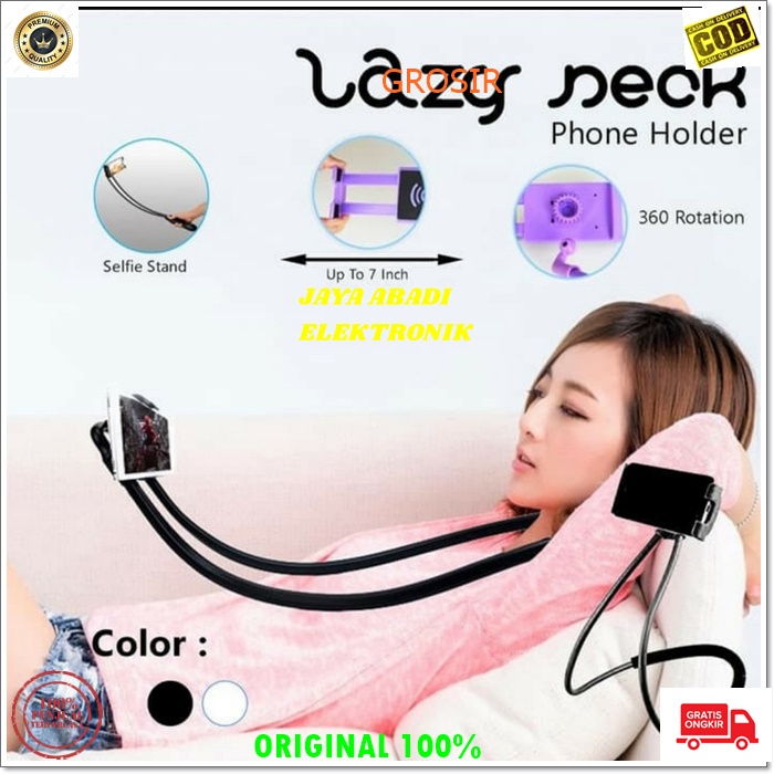 J155 LAZY NECK HOLDER LAZYNECK LAZYPOD PEGANGAN GANTUNGAN MOBILE HANDPHONE TONGSIS TONGKAT PENJEPIT JEPITAN HANDPHONE flexibel gantung lazyneck lazypod dudukan pegangan tongsis tongkat narsis gantungan mobile jepit gps penjepit jepitan universal multI