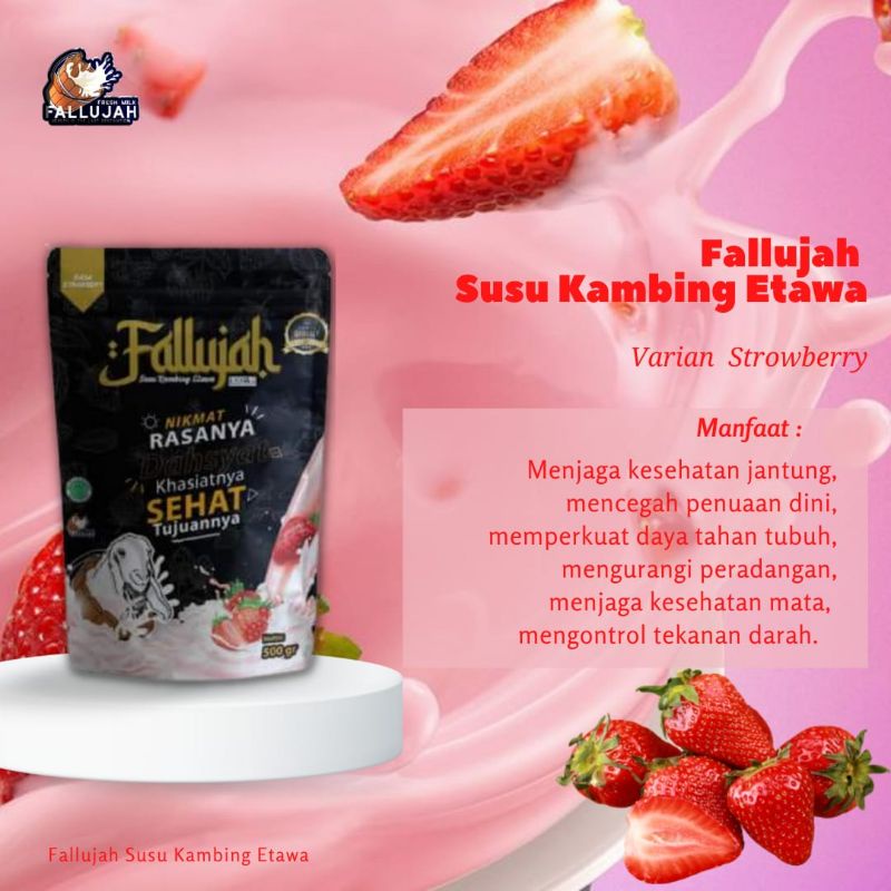 

susu fallujah strowberry/susu kambing etawa