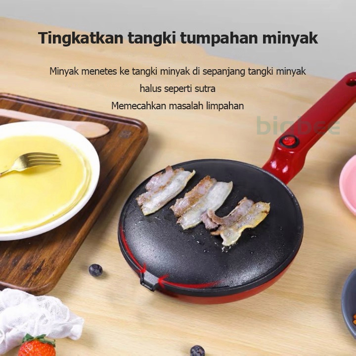 Anti-Stick Teflon Kulit Cetakan Alat Gulungan Kulit Pancake Lumpia RISOL Listrik Pembuat Krep Listrik Pembuat Krep