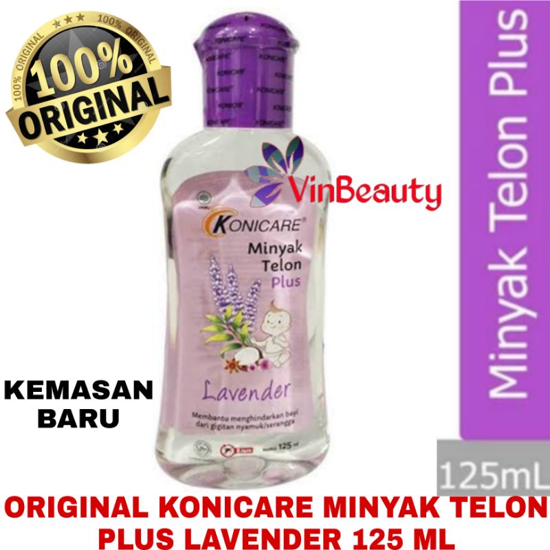 ORIGINAL KONICARE MINYAK TELON PLUS 125 ML LAVENDER MINYAK ANTI NYAMUK