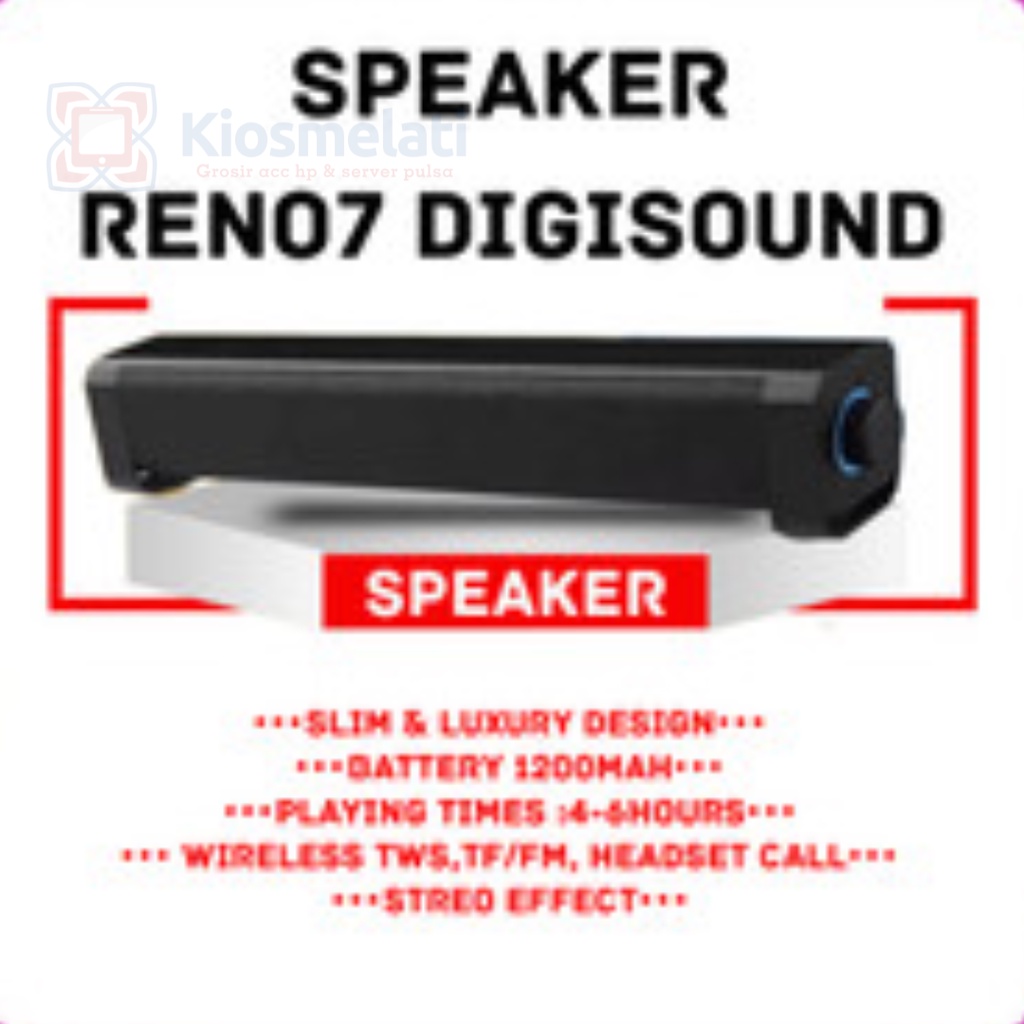SPEAKER BLUETOOTH RENO 7 DIGISOUND GARANSI RESMI