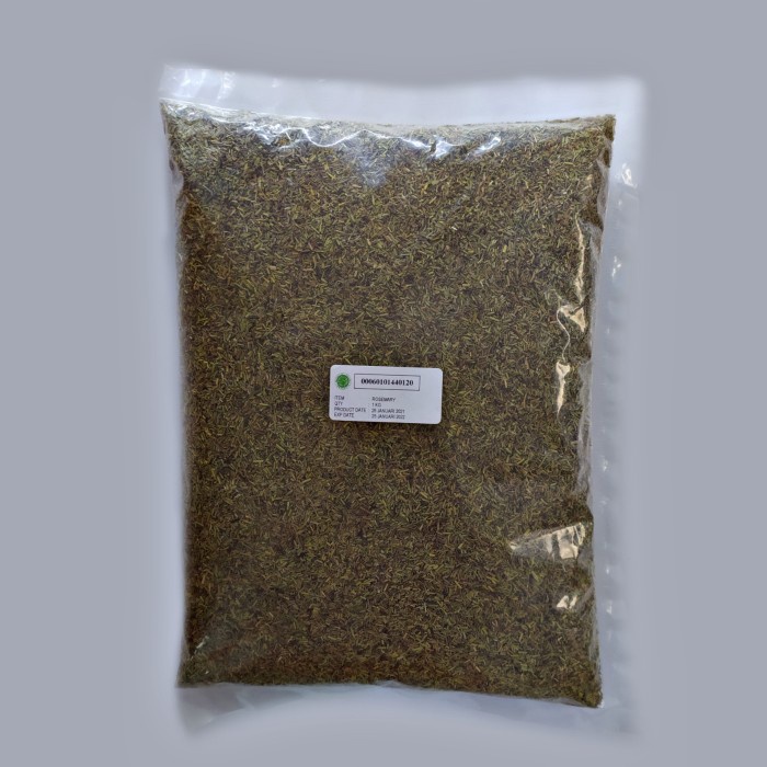 

ROSEMARY FLAKE KEMASAN 1 KG KUALITAS PREMIUM 100% ASLI