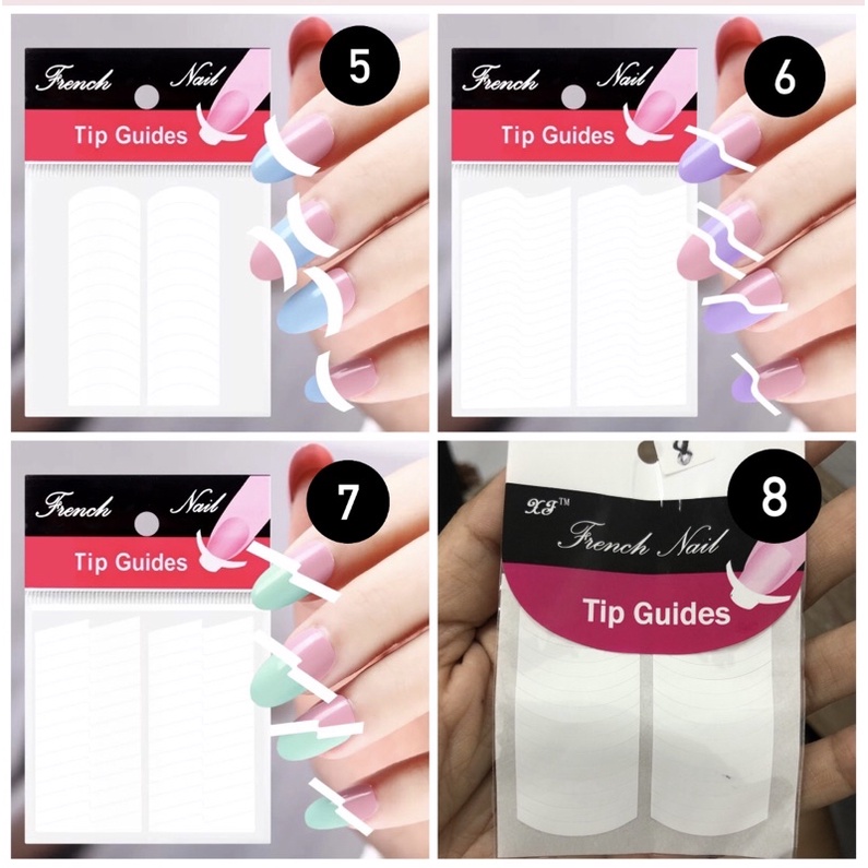 FRENCH STICKER - NAIL TIP GUIDES