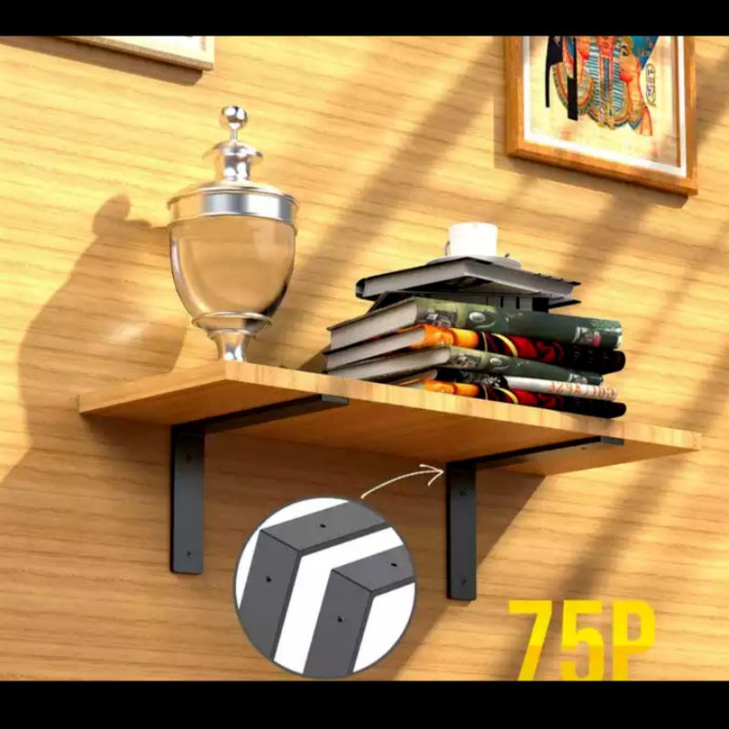 Siku Penyangga Rak Tempel Tempat Bunga dan Hiasan Dinding