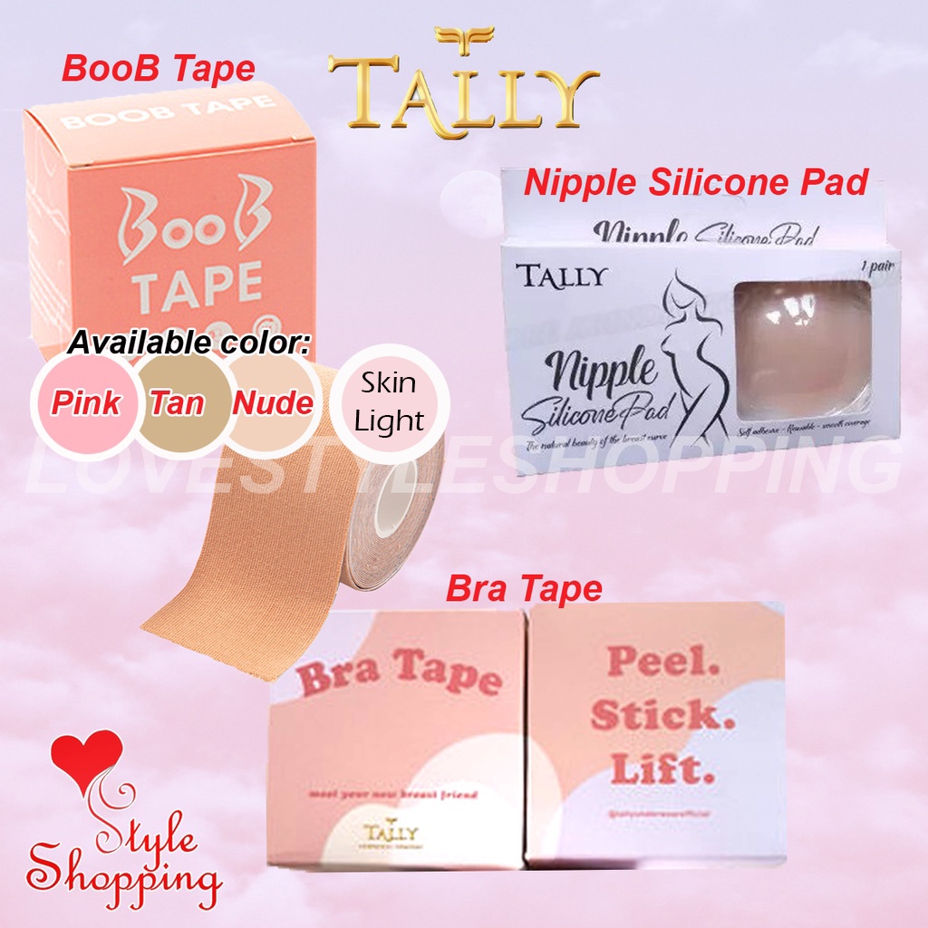 TALLY Bra BooB Tape Nipple Pad Free Bra Silicone Cover Strapless Bra Tempel Selotip BH ORIGINAL / Ni