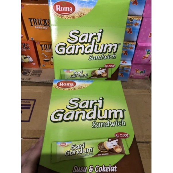 

Roma Sari Gandung Sandwich Coklat 39gr Murah