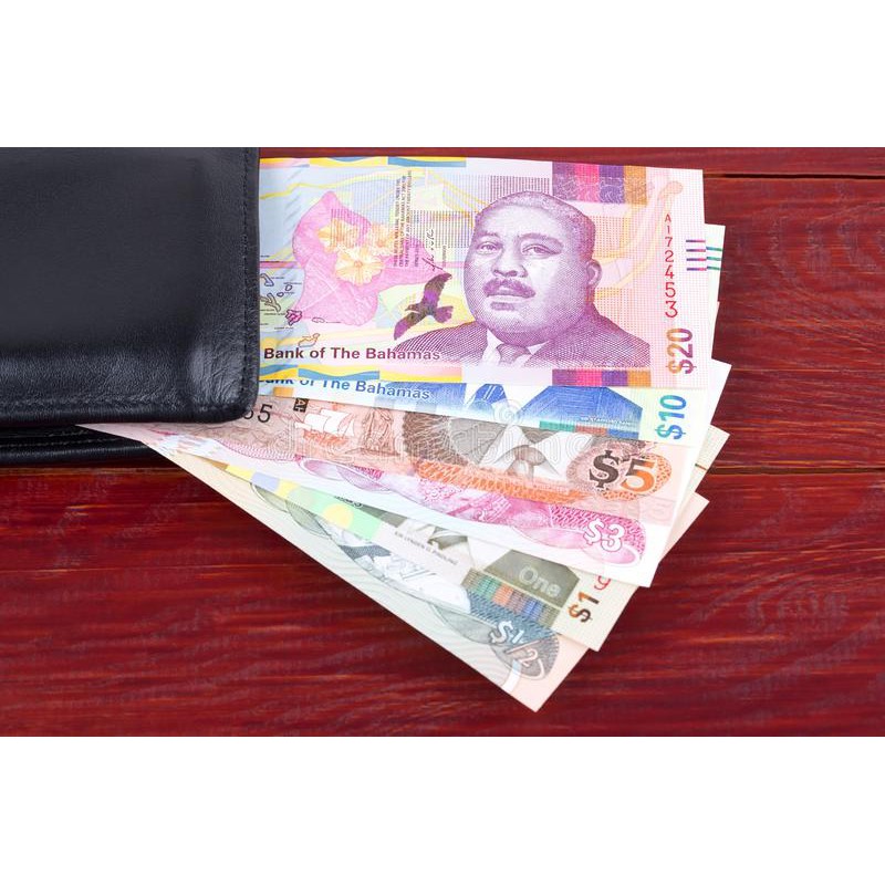 UANG LUAR KUNO ASLI DOLAR BAHAMAS KONDISI BARU UNC