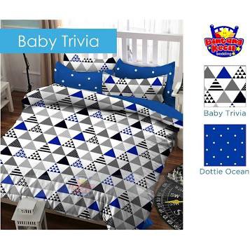 sprei katun star baby trivia biru  / tosca /orens / merah