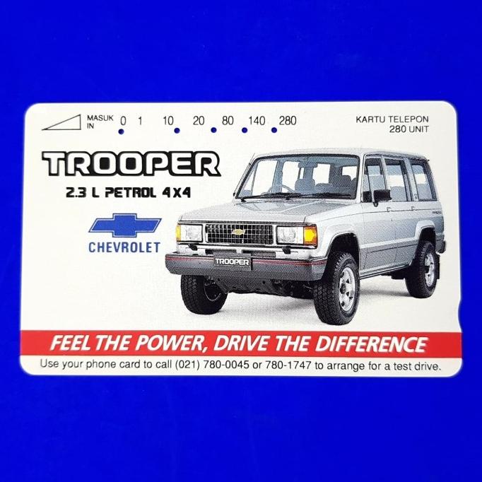 

Cuci Gudang Awal Tahun KARTU TELPON MAGNETIK JADUL TELKOM 280 UNIT. "MOBIL CHEVROLET TROOPER" Cuci Gudang Awal Tahun