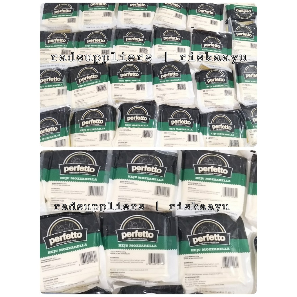 

Mozzarella Cheese Perfetto 1kg, Kemasan 4X250gram
