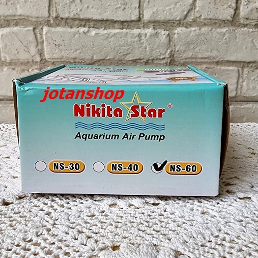 NIKITA STAR NS 60 NS60 Pompa udara aerator airpump kolam ikan aquarium 6 output cabang air pump silent