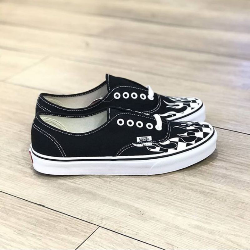 vans checkered flames