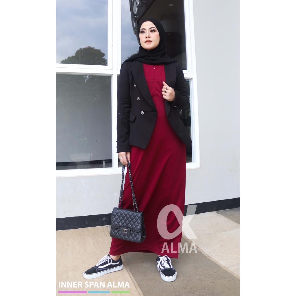 NEW SERIES INNER SPAN BUSUI FRIENDLY  SIZE S M L XL XXL| PREMIUM| GAMIS SPAN KUTUNG