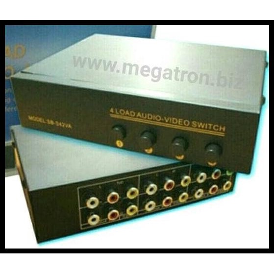 Audio-Video (Av) Rca Switcher/Selector 4 Input - 2 Output
