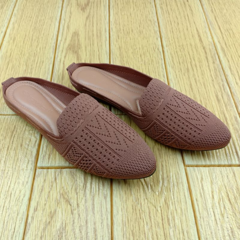 GRAVICI - Sandal Flat Rajut Import Wanita Elegan JA-102