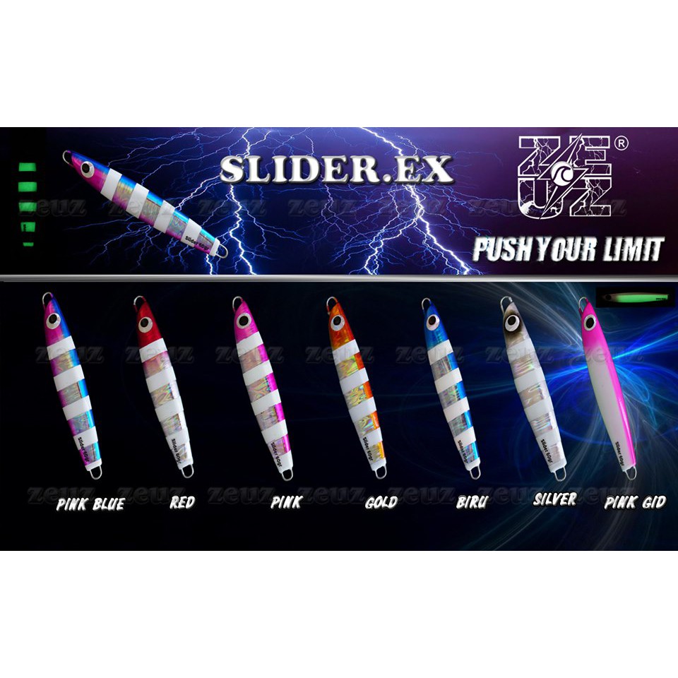 UMPAN PANCING metal jig ZEUZ VALKYRIE SLIDER EX 60 GRAM