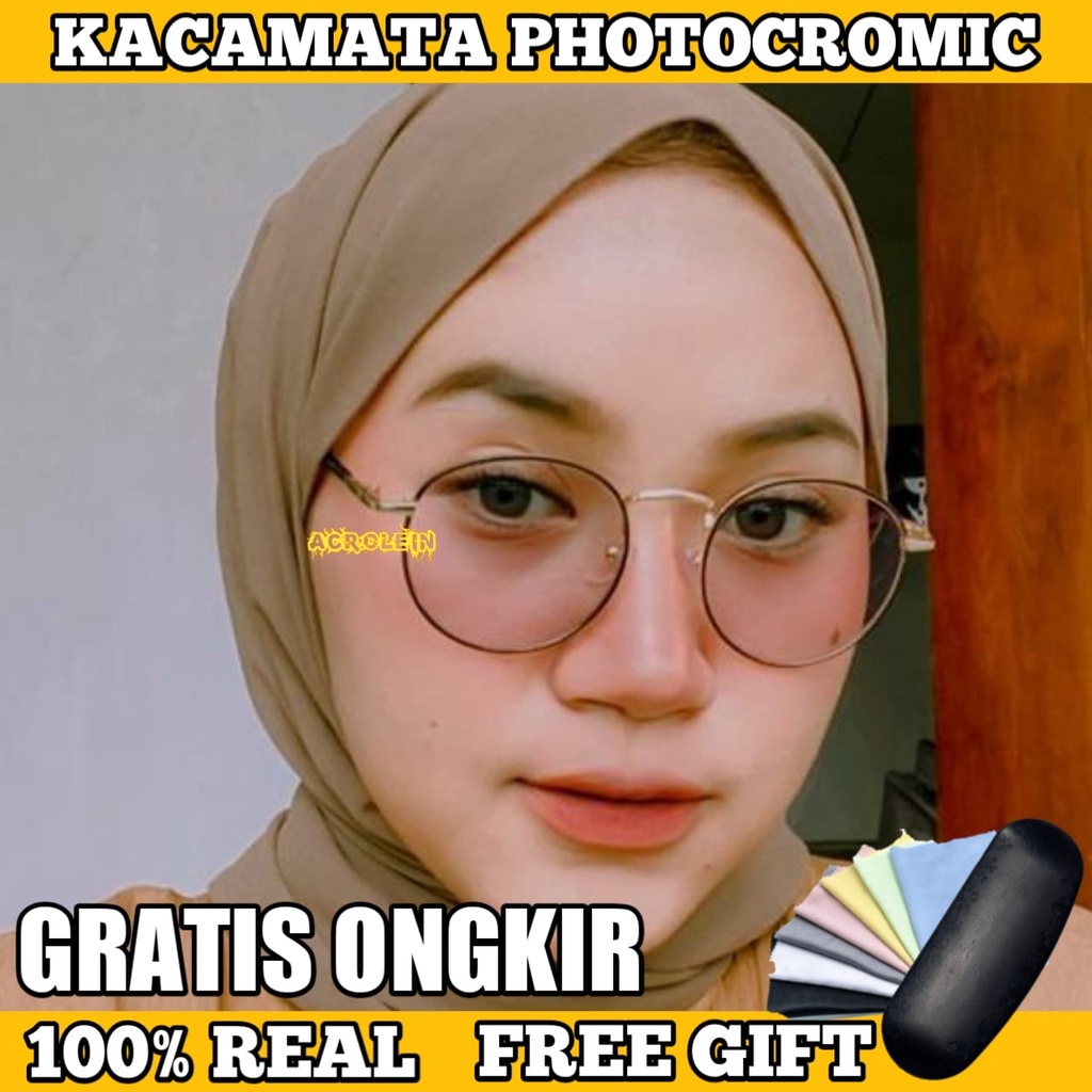 [TERMURAH] Kacamata Photocromic Korea / Anti Radiasi 2 In 1 Potokromik Photochromic Pria Wanita Fotocromic Potocromic