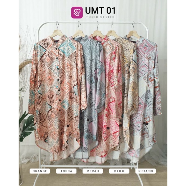Tunik Baju Atasan Wanita Muslim Tunik Terbaru Ukhti Munira Bahan Rayon Cotton Premium Adem Nyaman Te