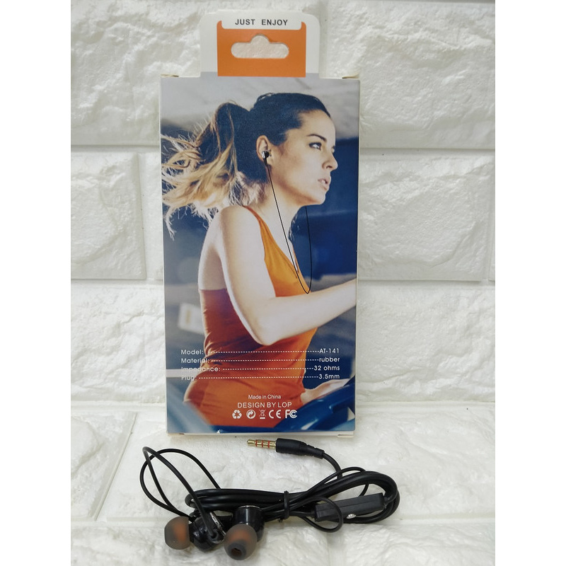 HF HANDSFREE HEADPHONE HEADSET EARPHONE AT-141