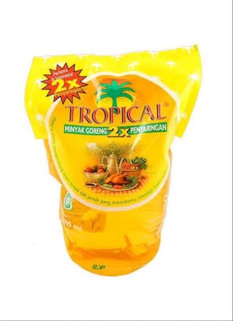 minyak goreng tropical/sunco/bimoli/fortune refill 2ltr