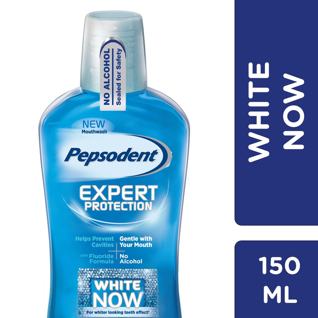 PEPSODENT MOUTHWASH WHITE NOW 150ML