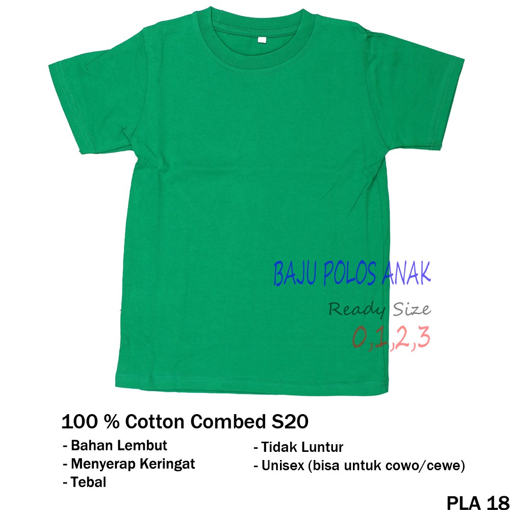 Tshirt Polos Anak Lengan Pendek - PLA 18