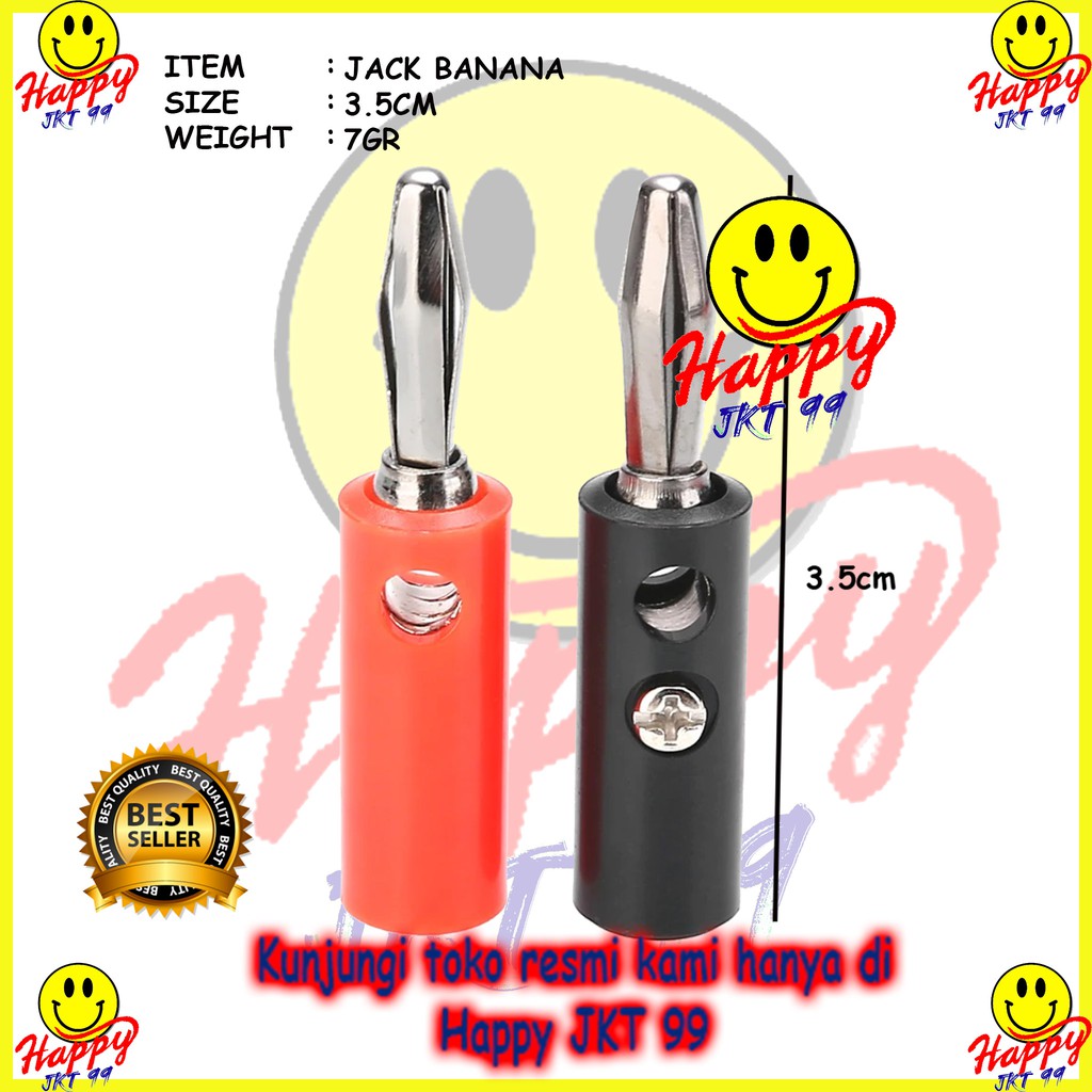 [ HAPPY JKT 99 ] JACK BANANA BUNGA JANTAN MALE PLUG PISANG MERAH HITAM