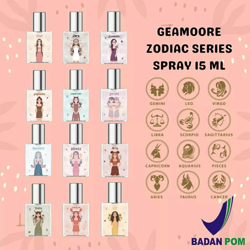 GEAMOORE ZODIAC SERIES PERFUME 15ml / PARFUM ZODIAK 15ml PARFUM VIRAL PARFUM SULTAN PARFUM INSPIRED 
