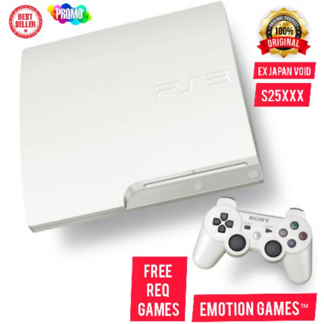 Ps3 Slim 500gb 2500a Putih Grade A Japan Anti Ylod Shopee Indonesia