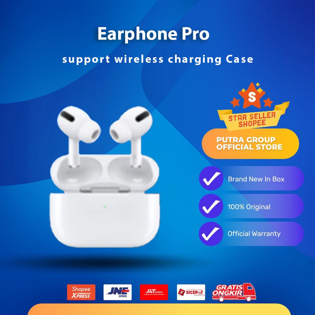 The Airpodds Earphone Pro 2021 Wireless Charging Case Noice Cancellation Original