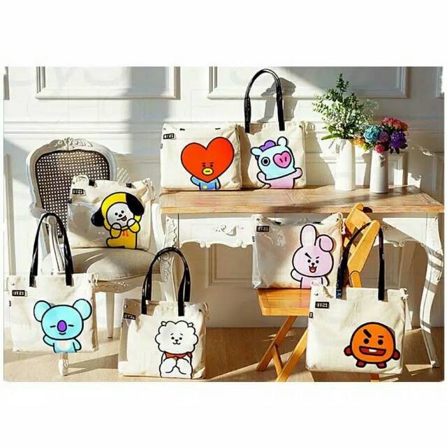 KPOP BTS BT21 TRANSPARENT JELLY SHOULDER BAG WOMEN