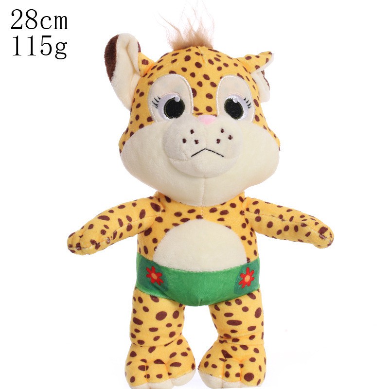 &lt; Available &gt; Word Party Plush Toy Cartoon Lulu Franny Bailey Kip Leopard Kangaroo Elephant Panda Stuffed Animal Soft Toys Kids Gift