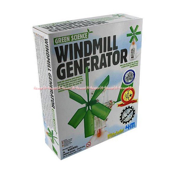 4M Green Science Windmill Generator Paket Mainan Kit Membuat Kincir Angin