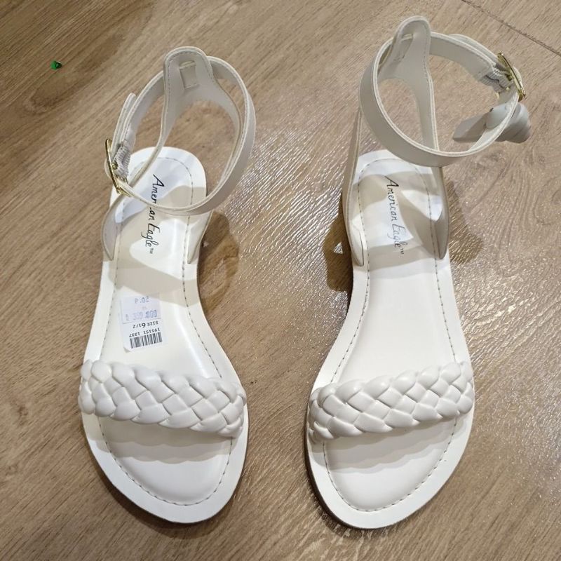 PAYLESS WOMEN-SANDAL TALI BY AMERICAN EAGLE - BREE WHITE 195151 (3WARNA)
