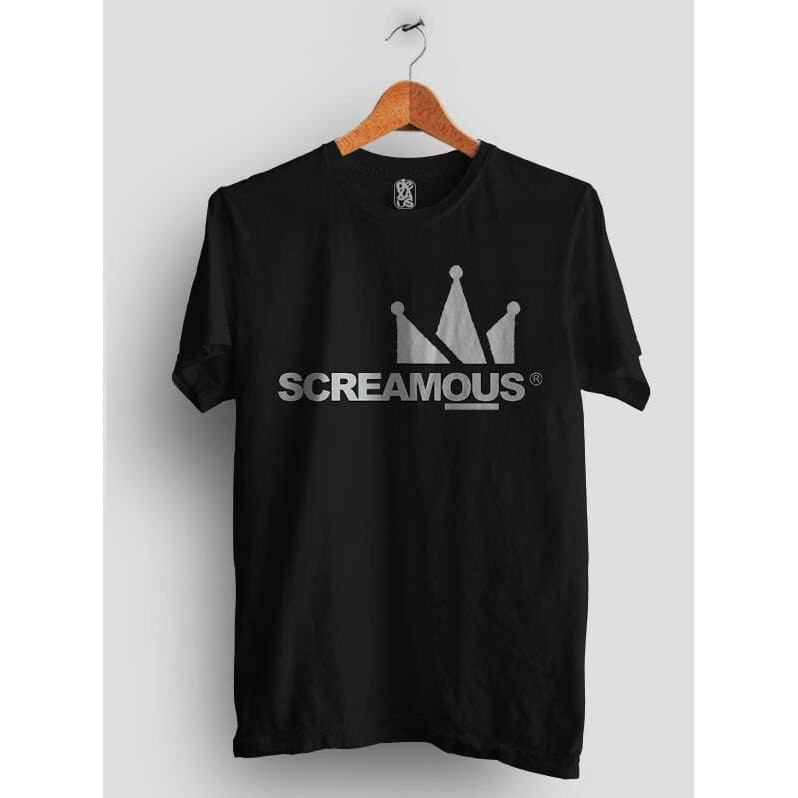 T-SHIRT BAJU KAOS DISTRO PRIA SCREAMOUS 002 COMBED 30S MURAH