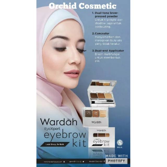 Wardah Eyexpert eyebrow kit