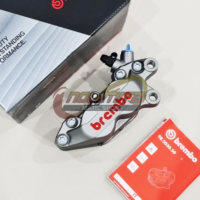 Kaliper Caliper Brembo ORI Italy 1 Pin 4 Piston Grey NMAX XMAX Aerox 155 Lexi