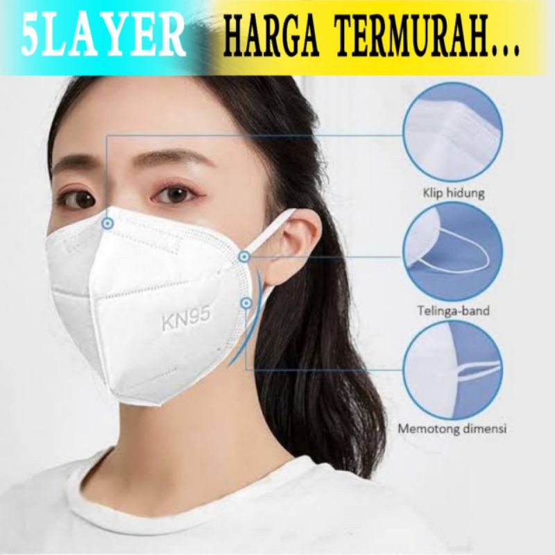  masker  Kn95 KN95 import face mask anti virus anti debu  