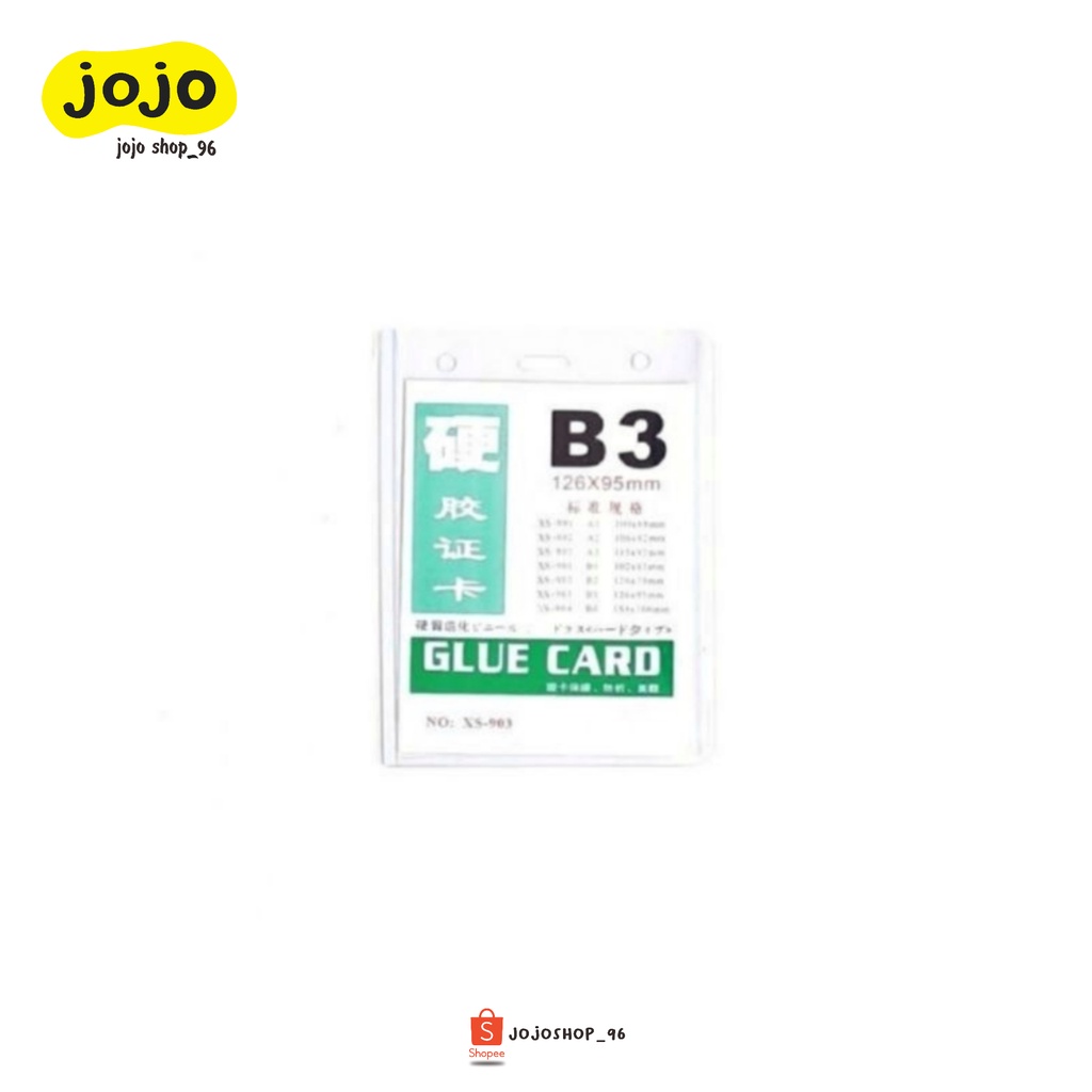 

ID Card Holder | Name Tag | Name Card | Glue Card MIKA B3 Ukuran 126 x 95 mm (20pcs)